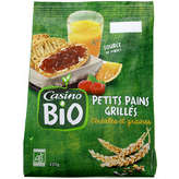 CASINO BIO Petits pains grillés - 5 céréales - Bio