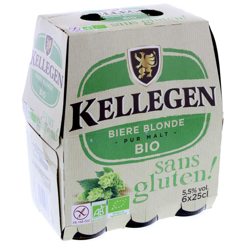 KELLEGEN Bière blonde - Sans gluten - Alcool 5,5% vol. - Bio...