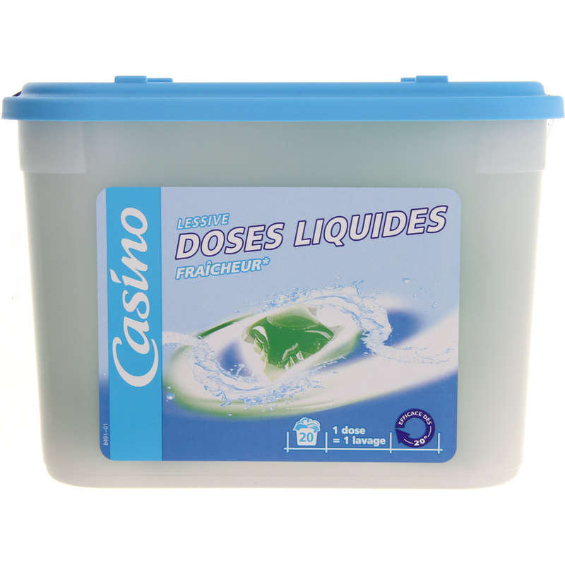 Lessive en doses liquides - 500 g - 20 lavages