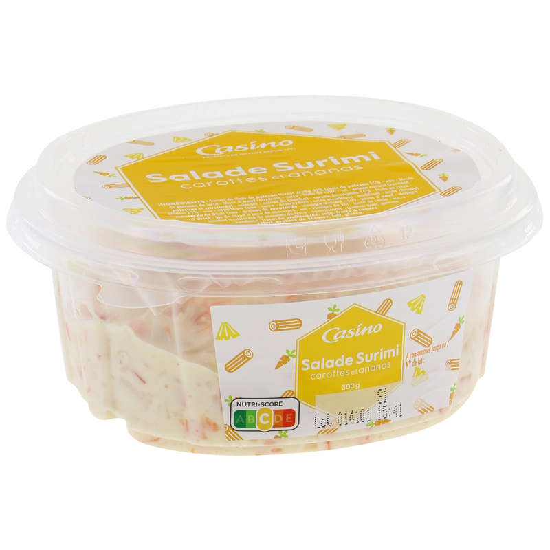 CASINO Salade surimi - Carottes - Ananas