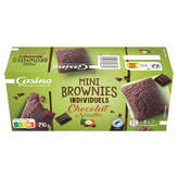 CASINO Mini-Brownies - Chocolat éclats de nosiette