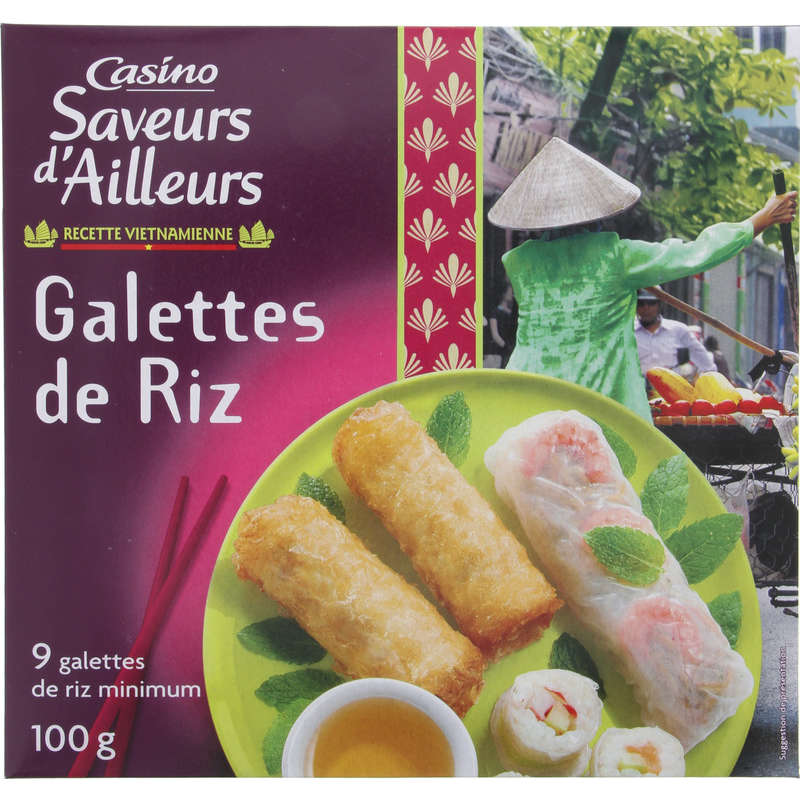 CASINO SAVEURS D'AILLEURS Galettes de riz - Recette vietnami...