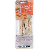 CASINO Sandwich saumon fumé aneth x2 130g