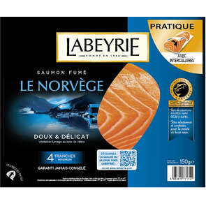 Labeyrie saumon fumé norvège 4...