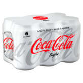 COCA COLA Light Soda cola avec édulcorant 6x33cl