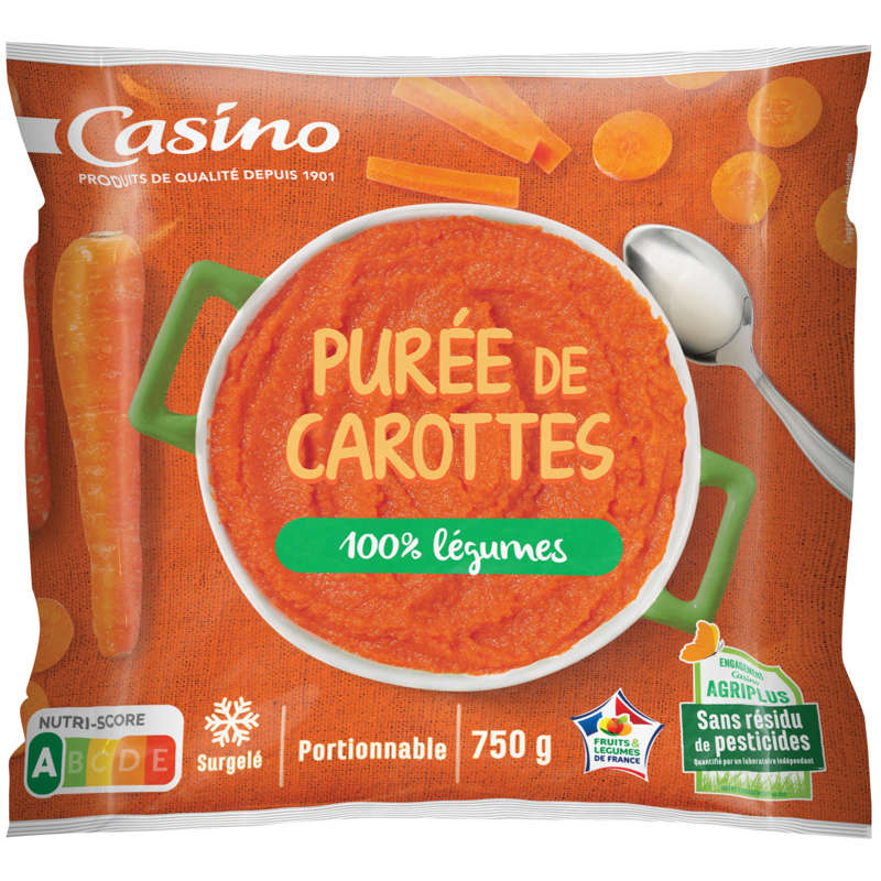 Purée de carottes - Sans pesticides 750G
