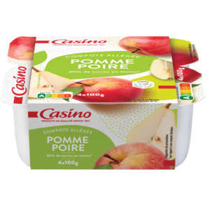  CASINO Compote pomme poire...