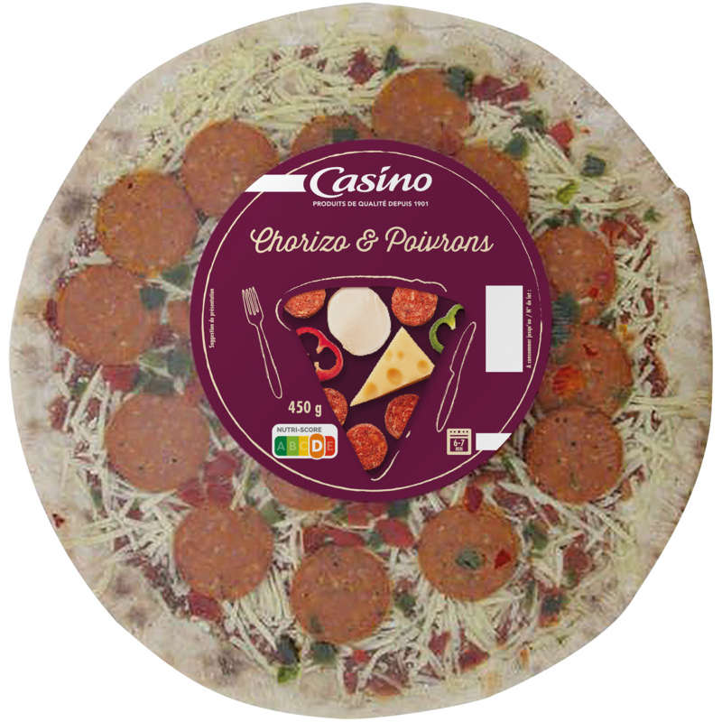 CASINO Pizza - Chorizo et poivrons