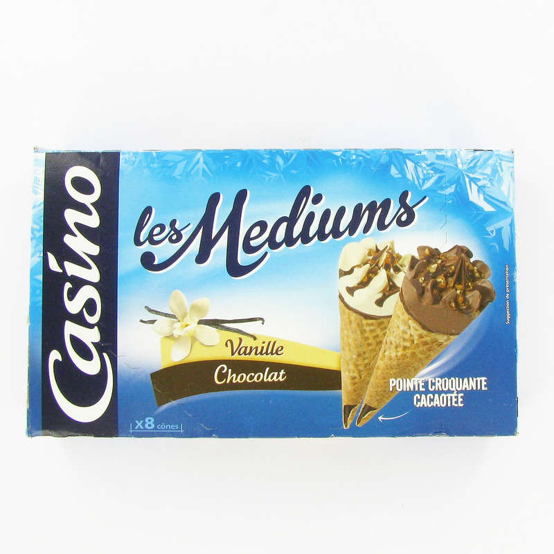 Les mediums - Cônes glacés - Vanille chocolat