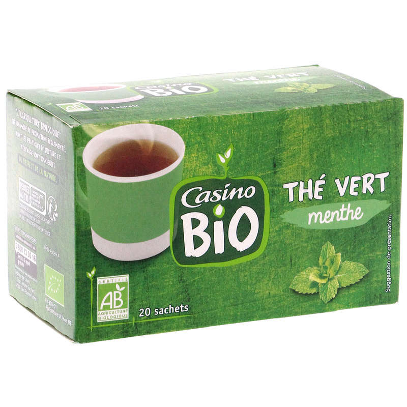 Thé vert - A la menthe - Biologique 36g