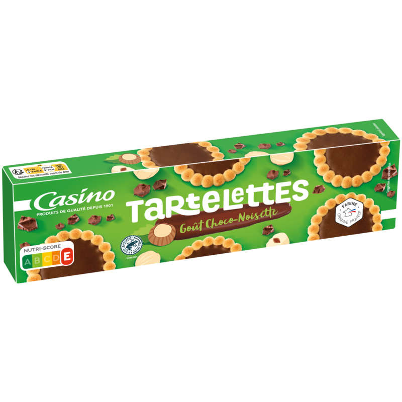 Tartelettes - Gout Chocolat et noisettes