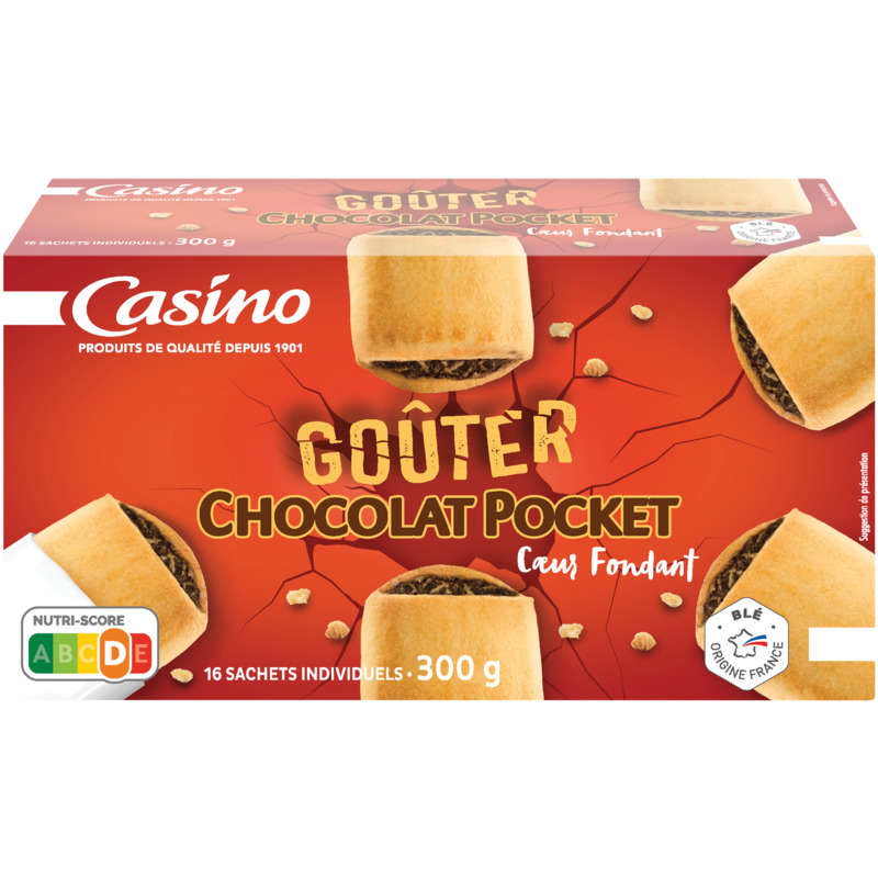 Goûters chocolat pocket - Biscuits fourrés