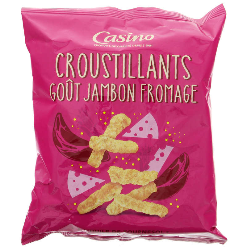 CASINO Croustillants - Biscuits apéritifs - Goût jambon from...
