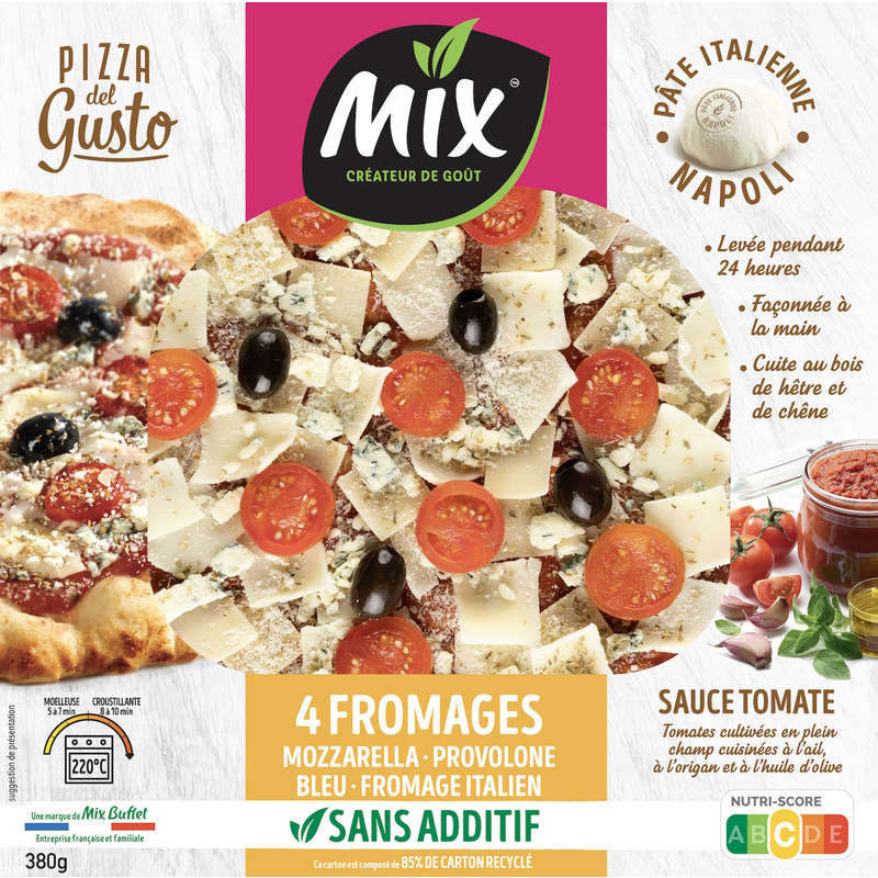MIX Pizza del Gusto - Pizza fraiche aux 4 fromages