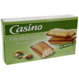 CASINO Financiers aux amandes - Pur beurre 200g
