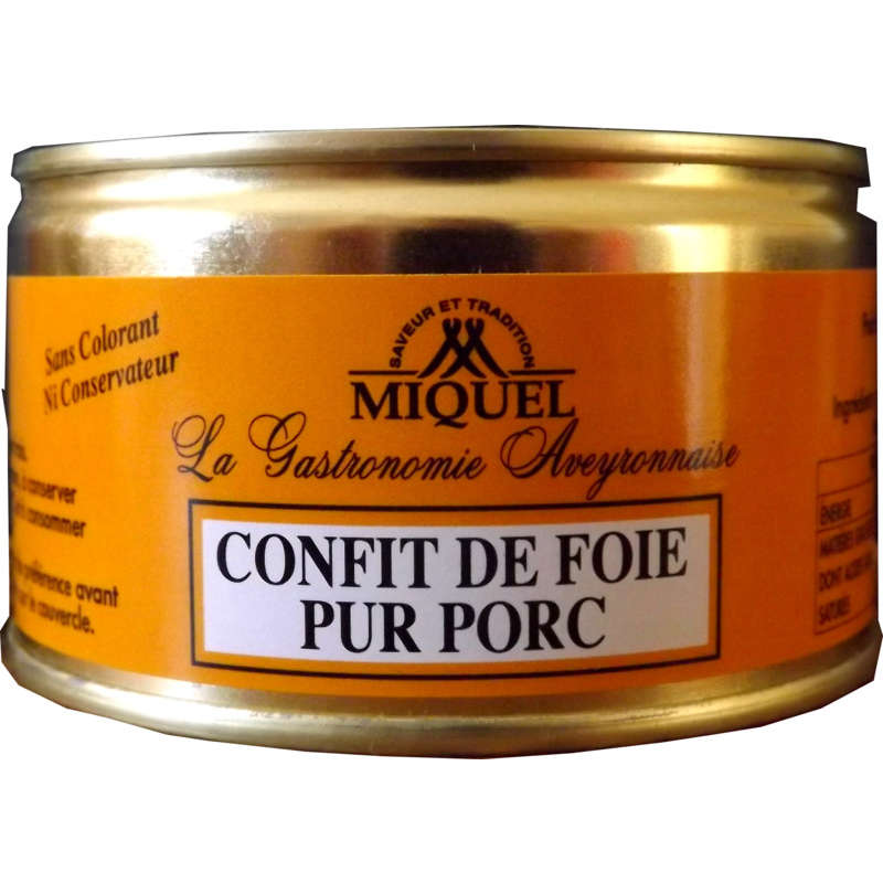MIQUEL Confit de foie - Purc porc - Produit régional