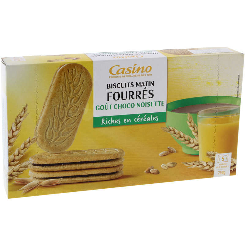 Biscuit Matin - Fourrés - Gout chocolat noisettes
