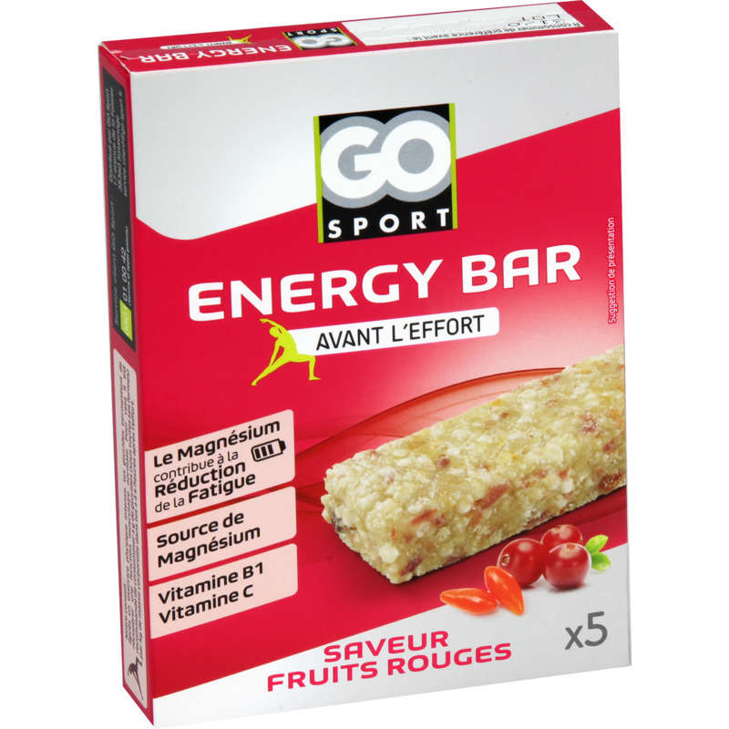 Energy bar - avant l'effort - Fruits rouges