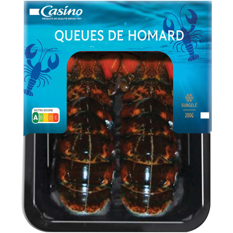 Queue de homard crues congelées - 2 pièces - Pêché...